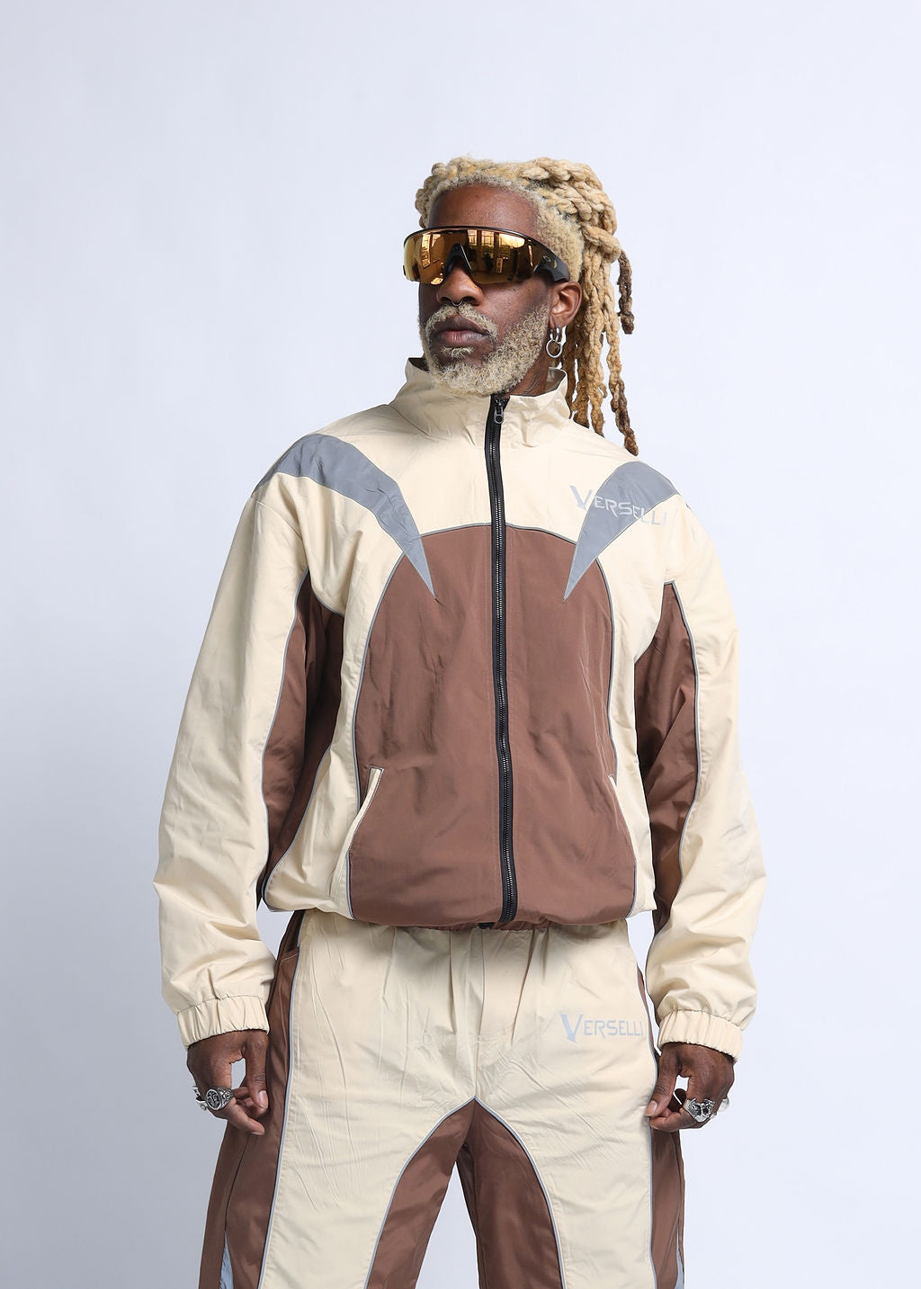 Fang Track Set (Cream/Brown)