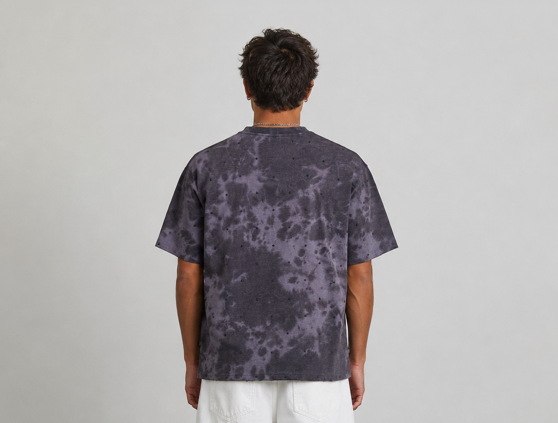 Skull Shirt (Charcoal Purple Acid Wash)