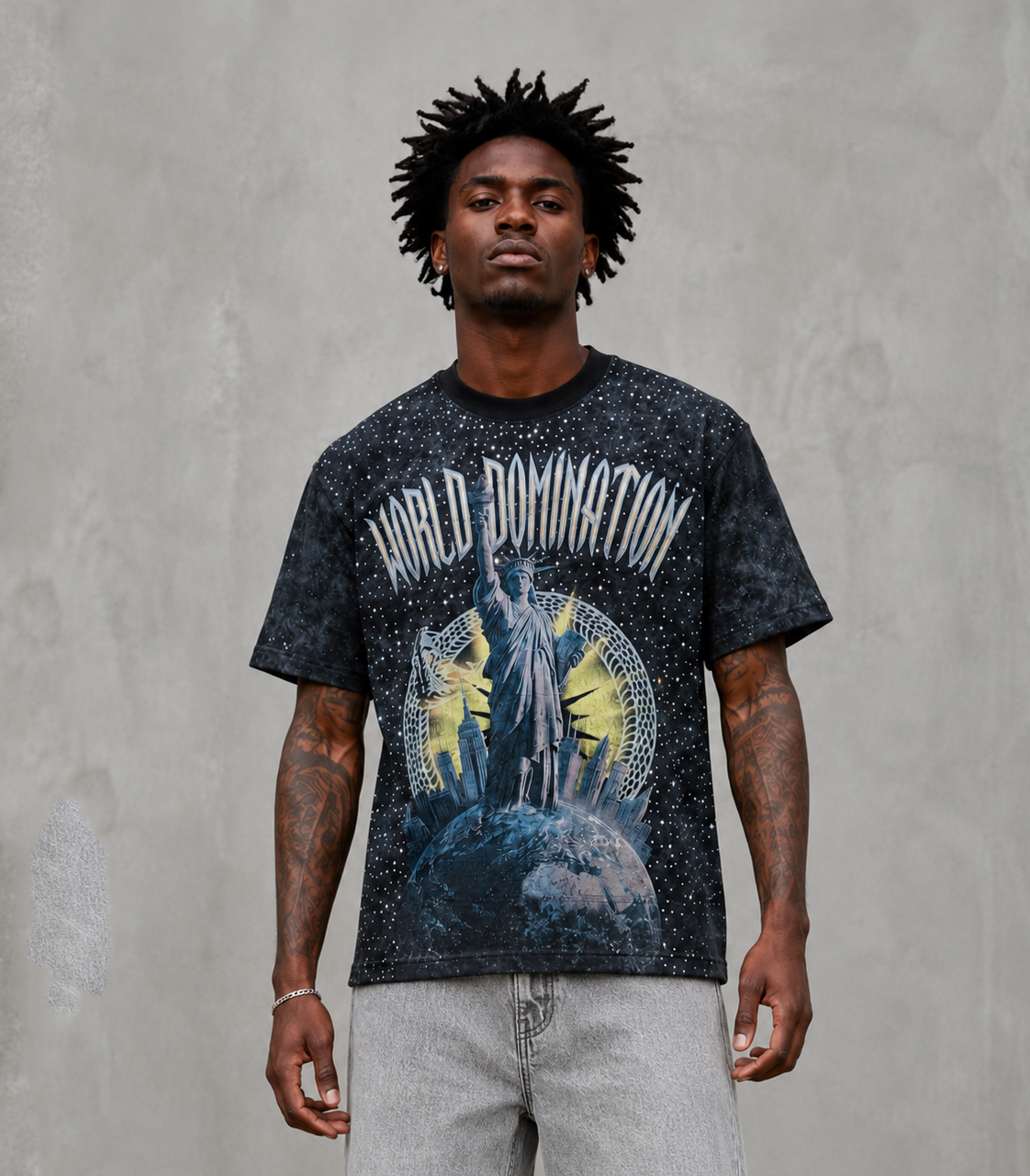 World Domination Shirt (Black Wash)