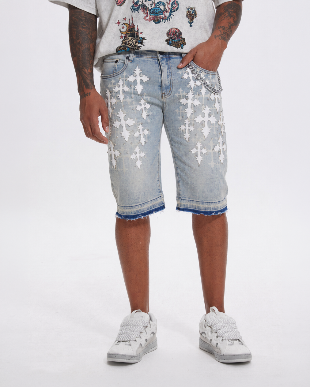Devotion Shorts Blue Wash