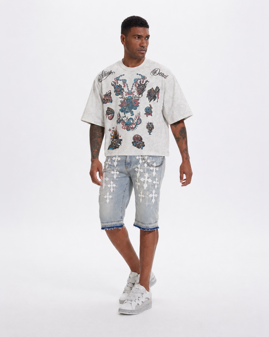 Devotion Shorts Blue Wash