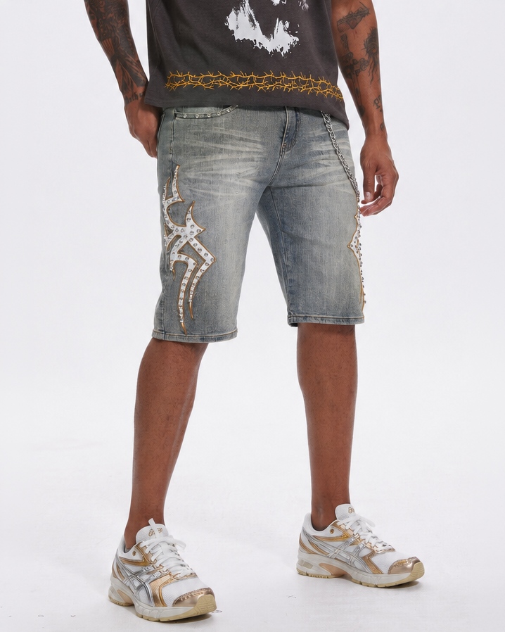 Outlaw Shorts Blue Wash