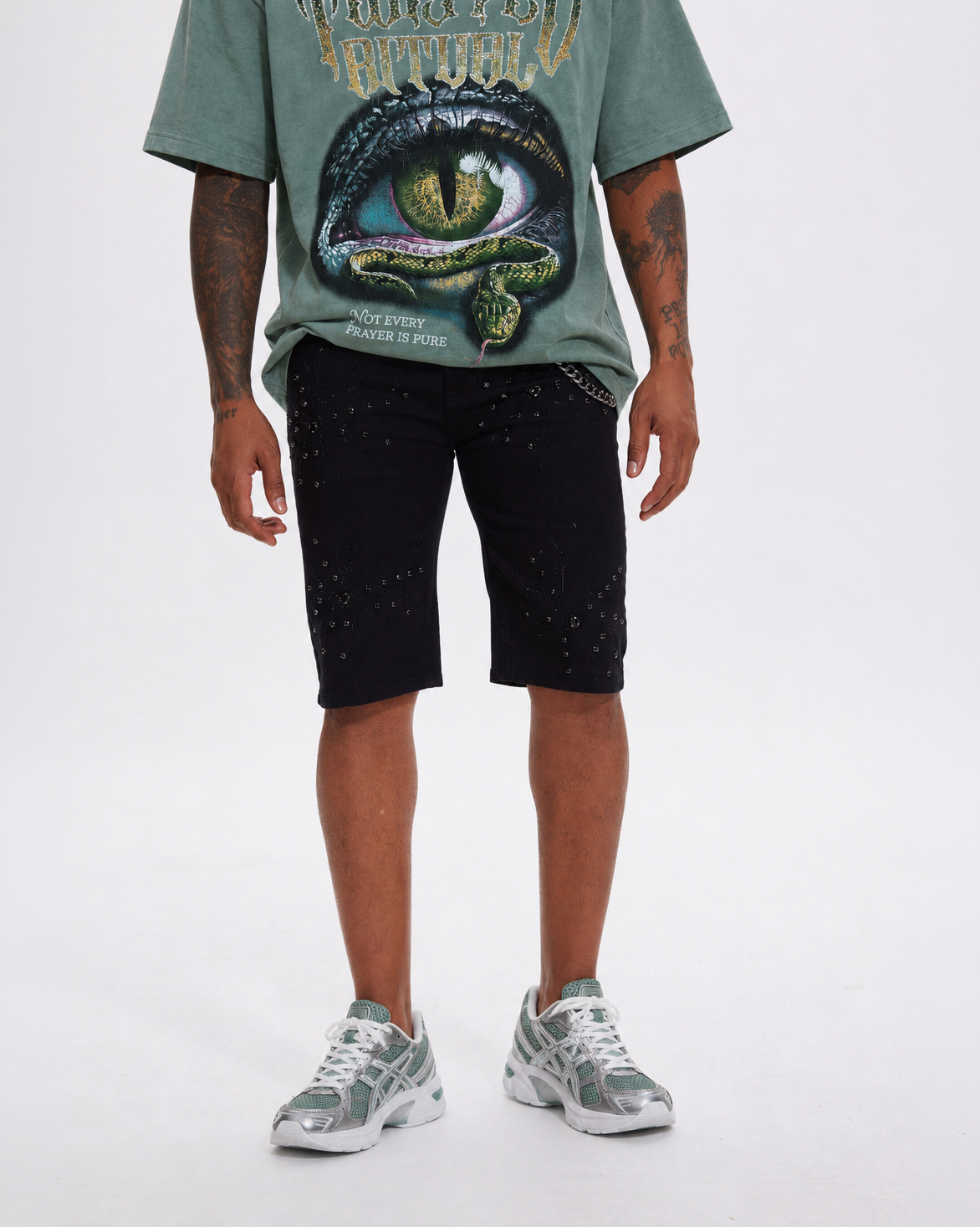 Starfall Shorts Black Wash