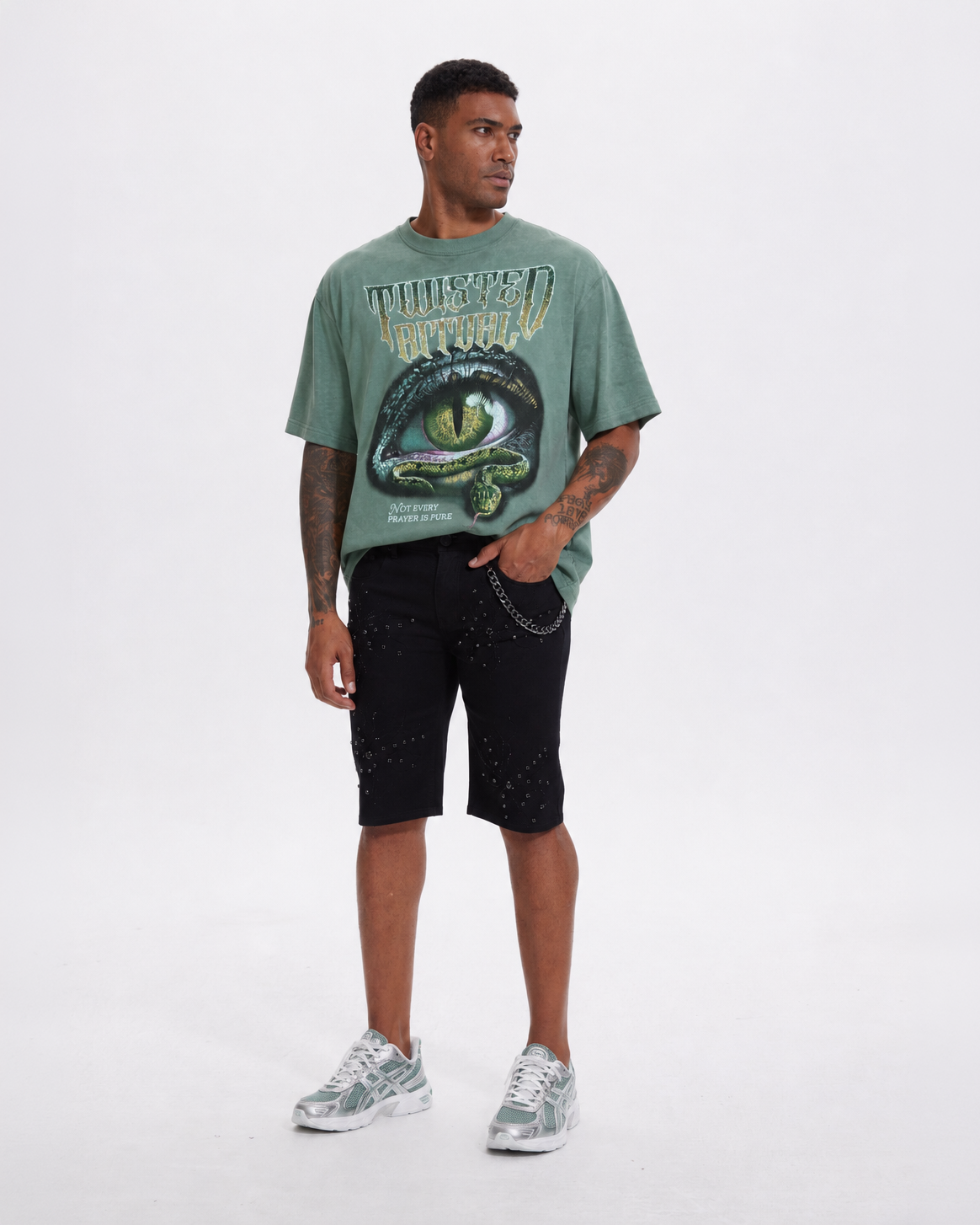 Starfall Shorts Black Wash